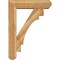 Ekena Millwork Merced Craftsman Rough Sawn Bracket w/ Offset Brace, Western Red Cedar, 8"W x 32"D x 44"H BKT0806X32X44MRC04RWR - alternate 2